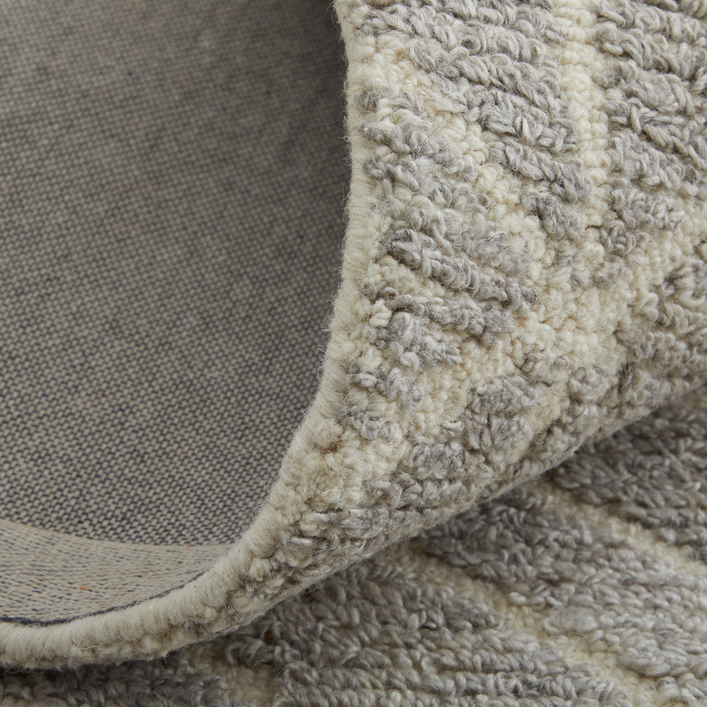 Weave & Wander Saena Gray/Natural Rug, 10'x10' Round