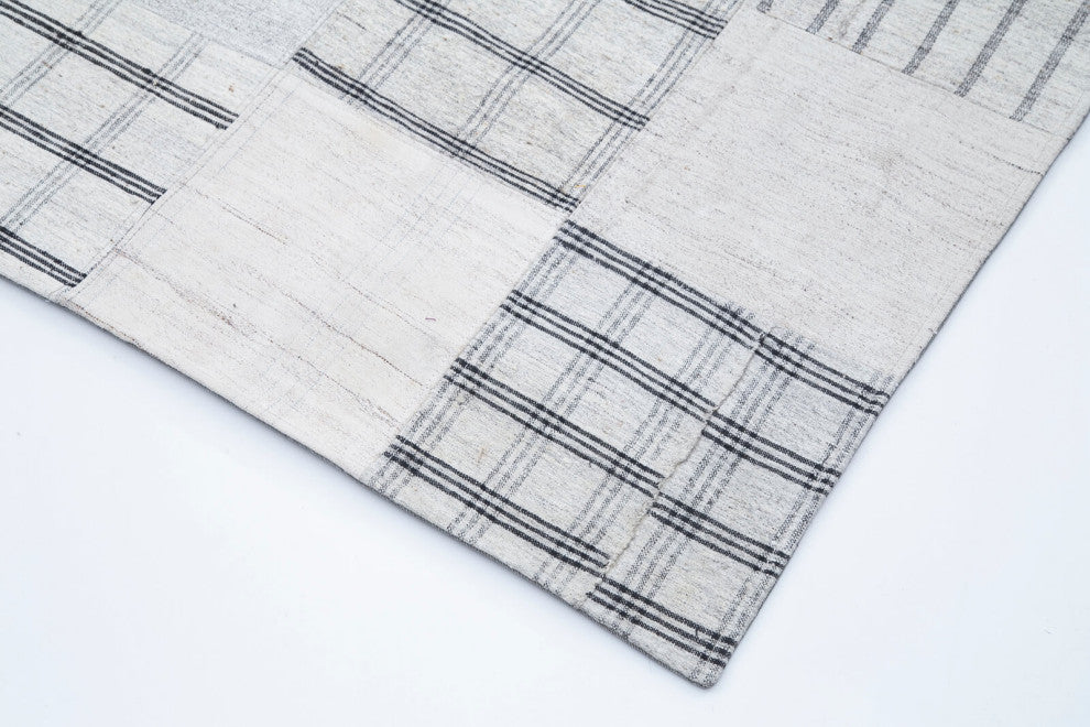 Rug N Carpet - Handmade Oriental 8' 2'' x 11' 5'' Unique Patchwork Kilim Rug