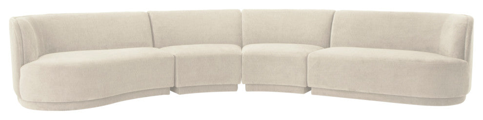 First of A Kind Yoon Eclipse Modular Sectional Chaise Left Sweet Cream
