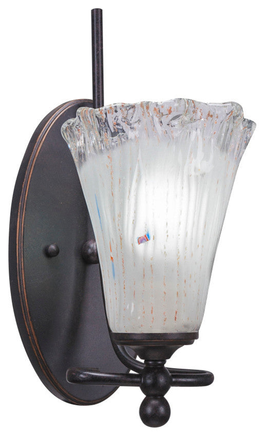 Capri 1-Light Wall Sconce, Frosted Crystal
