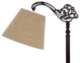 Beige Linen 10" Drum Lampshade With Uno Fitter