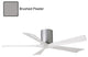 Matthews Fan, Irene-5H Ceiling Fan, Brushed Pewter, 52", Matte White