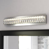 Melrose 26" Integrated LED Chrome Crystal Bath Bar Vanity Light