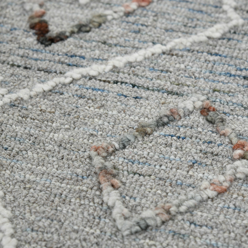 Berlin Tania Area Rug, Light Gray, 5' x 8', Geometric