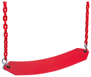 Belt Swing With Coated Chain, 8.5', Red