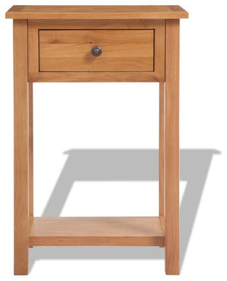 vidaXL Console Table Hallway Table Accent Table Entryway Table Solid Wood Oak