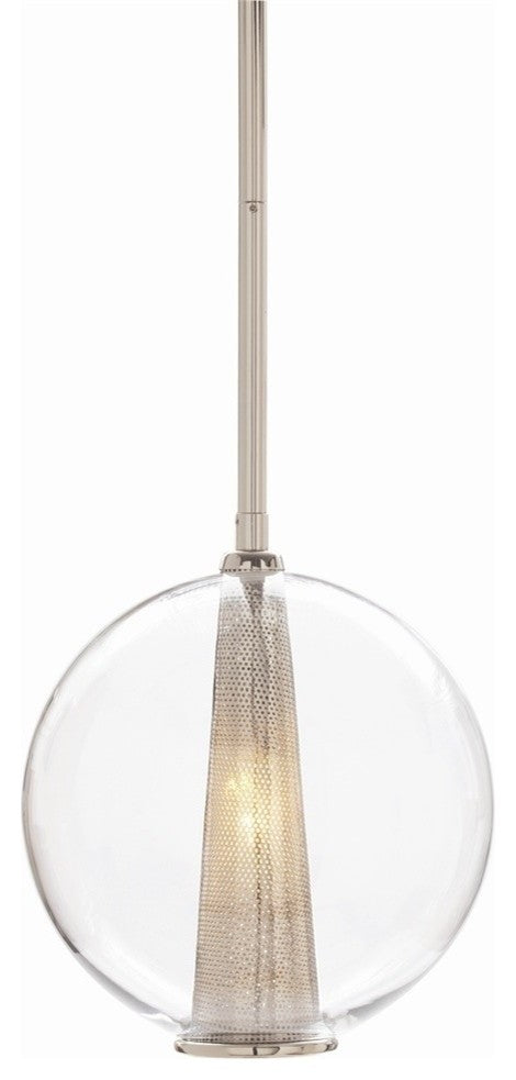 Caviar Adjustable Pendant, Medium, Polished Nickel