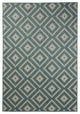 Outdoor Collection Accent Diamond Rug - Moroccan Rug, Ocean, 7'10"x10'