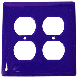 Double Wall Plate Receptacle, Deep Cobalt Blue, 5x5