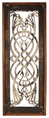Architectural Window- Wall Decor-Braga, Distressed Gray