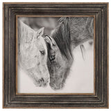 Uttermost Custom Black And White Horses Print
