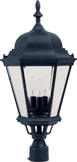 Maxim 1007 Westlake 3 Light Outdoor Post Light - Black