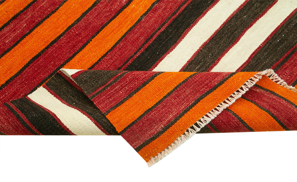 Rug N Carpet - Handmade Turkish 2' 11" x 10' 4" Tribal Runner Kilim Rug