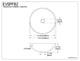 Kingston Brass Fauceture Amber Bronze Milano Round Glass Vessel Sink EVSPFB2