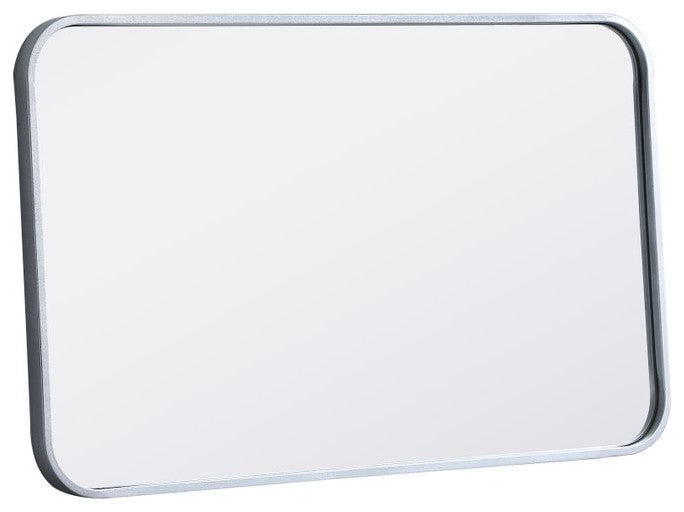 Elegant Decor MR801830S Soft Corner Metal Rectangular Mirror, 18"x30"