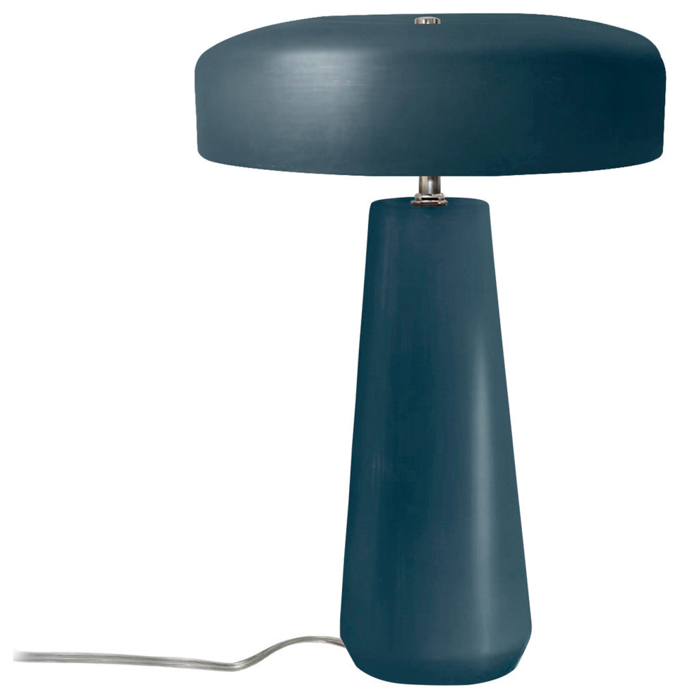 Spire Table Lamp, Midnight Sky/Matte White