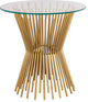 Grace Glass Side Table Gold