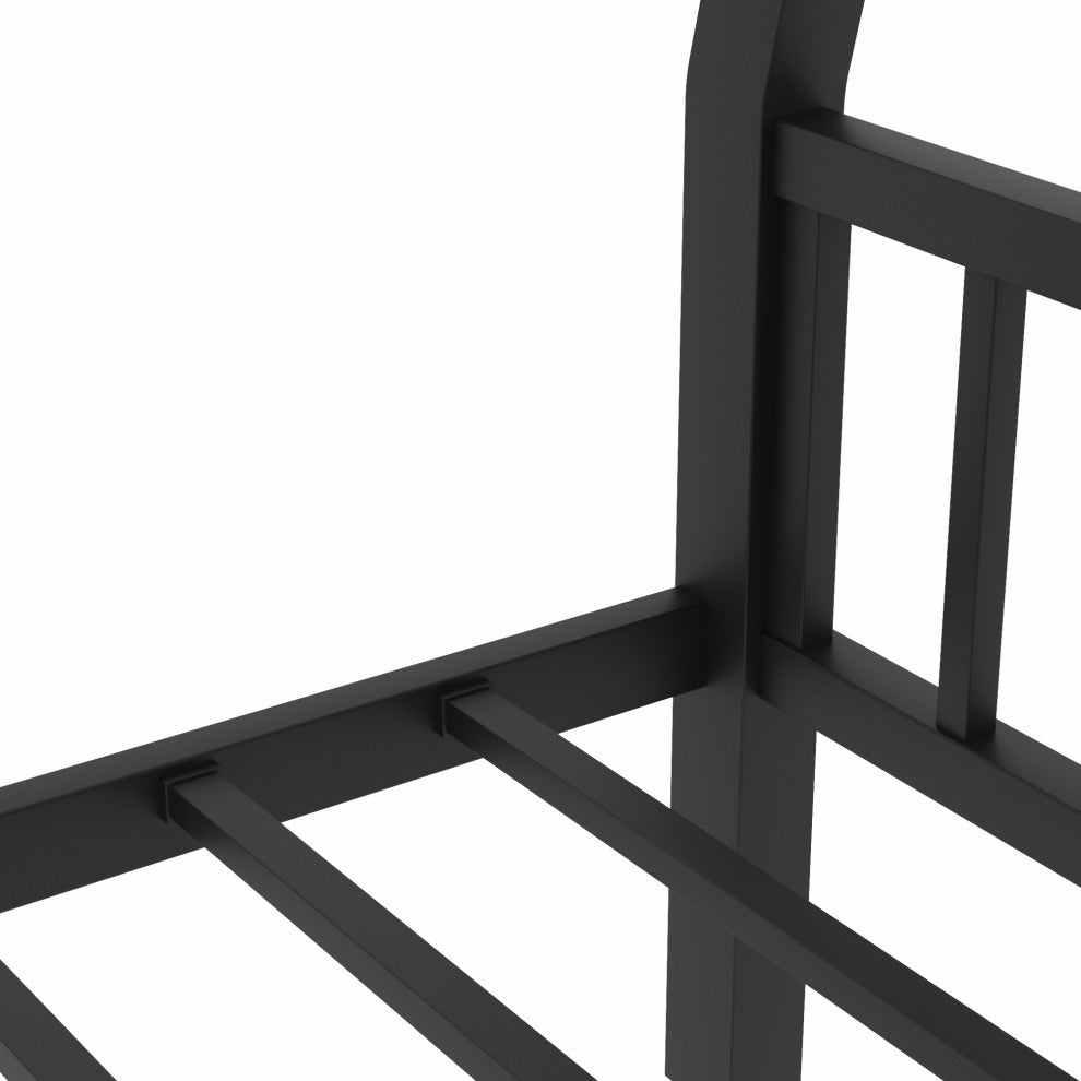 Gewnee Full XL Over Queen Metal Bunk Bed with Ladder and Slats Support