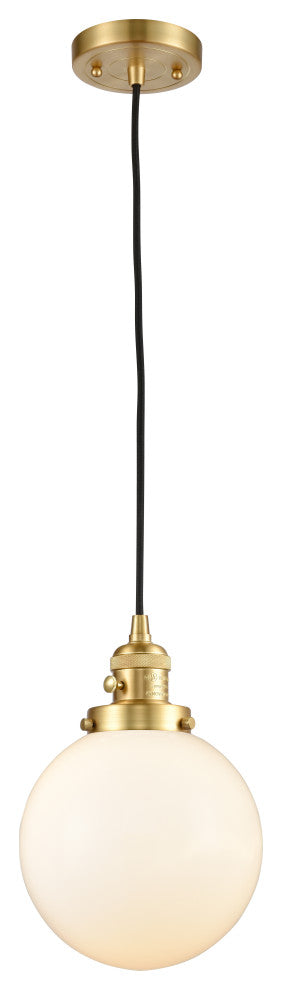 INNOVATIONS LIGHTING 201CSW-SG-G201-8 1 Light 8 inch Mini Pendant With Switch