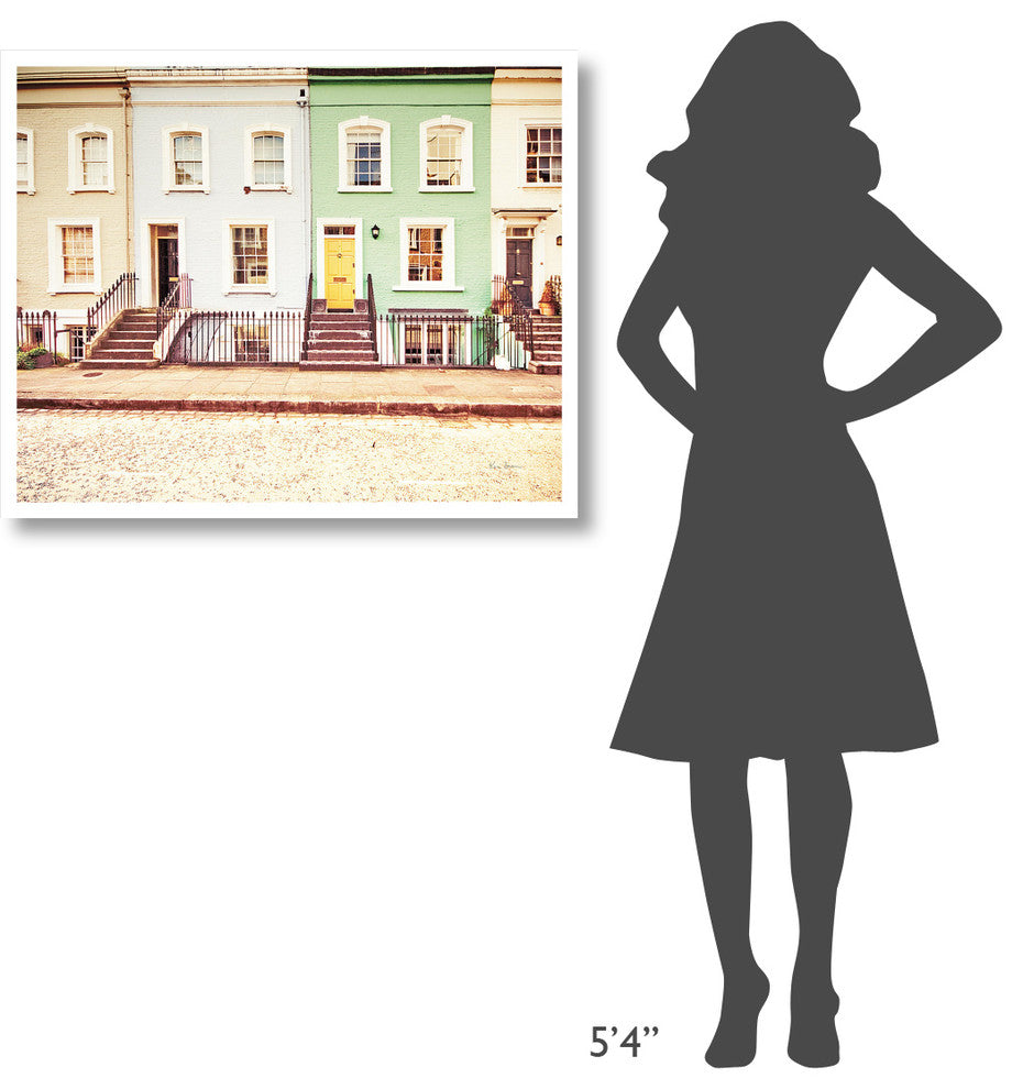 "Chelsea Houses All Lined Up" Digital Paper Print by Keri Bevan, 37"x30"