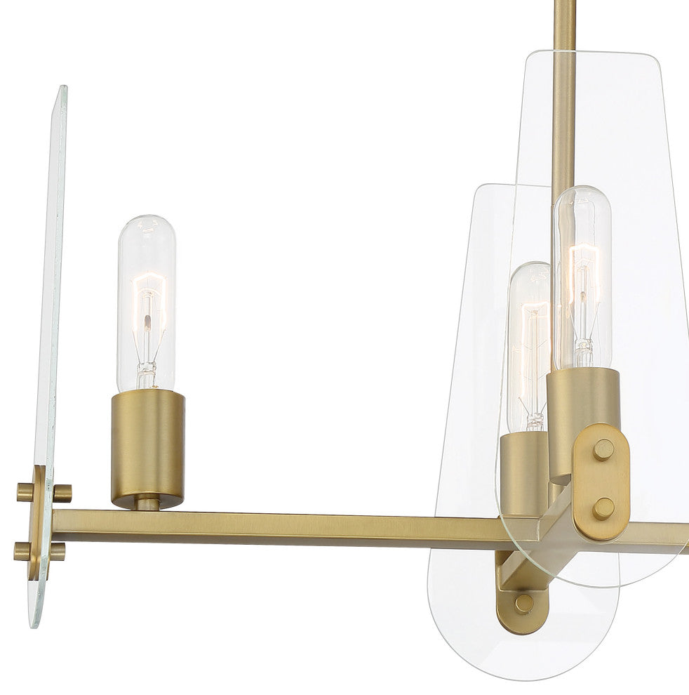 Designers Fountain D256M-IS Bergen Beach 6 Light 34"W Linear - Brushed Gold
