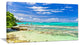 "Tranquil Seychelles Tropical Beach" Modern Seascape Wall Art, 40"x20"