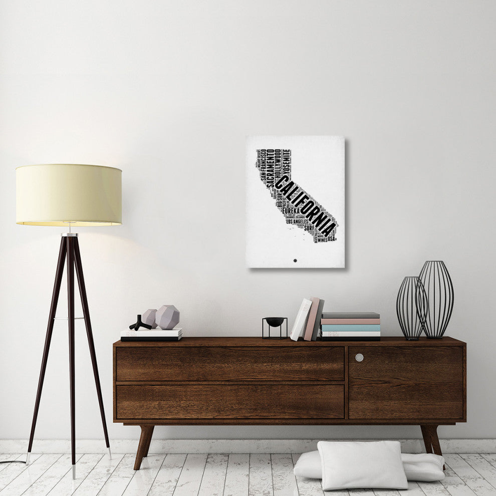 "California Word Cloud 2" Fine Art Print