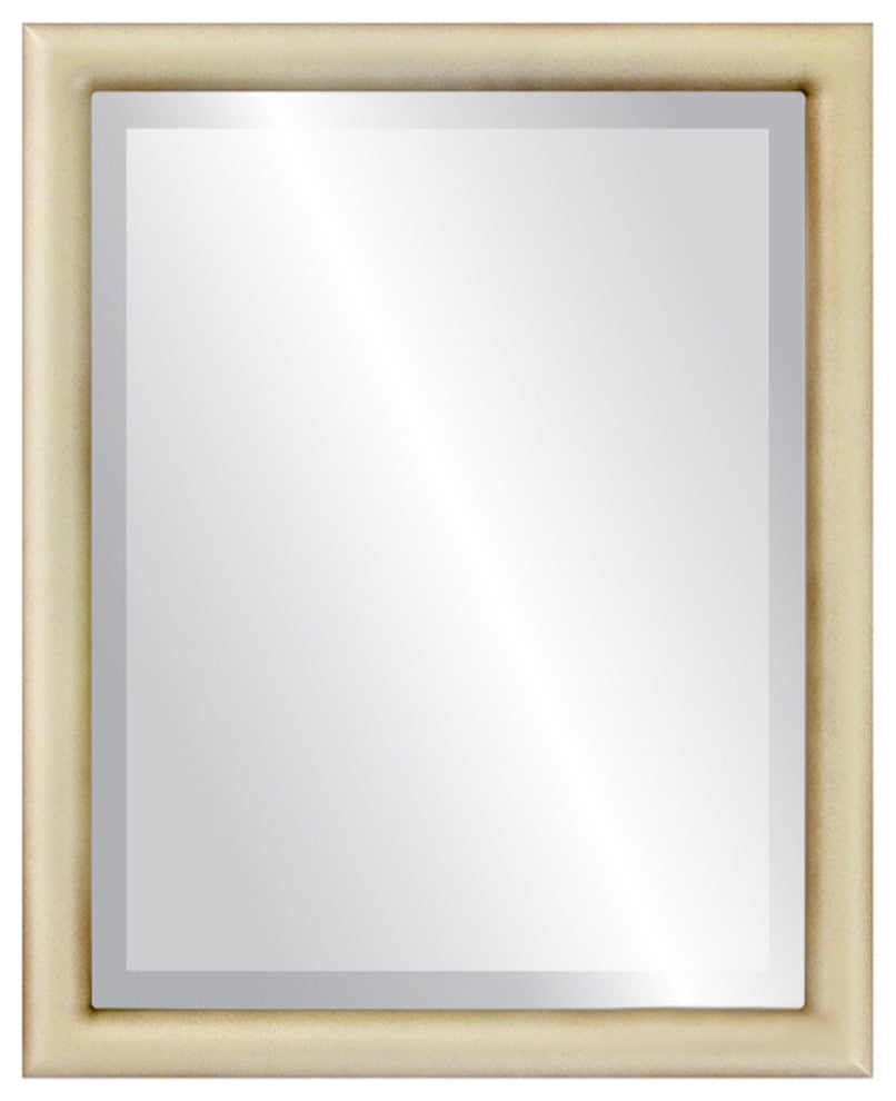 Pasadena Framed Rectangle Mirror, Taupe, 17"x21"