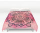 Coral Mandala Duvet Cover, King