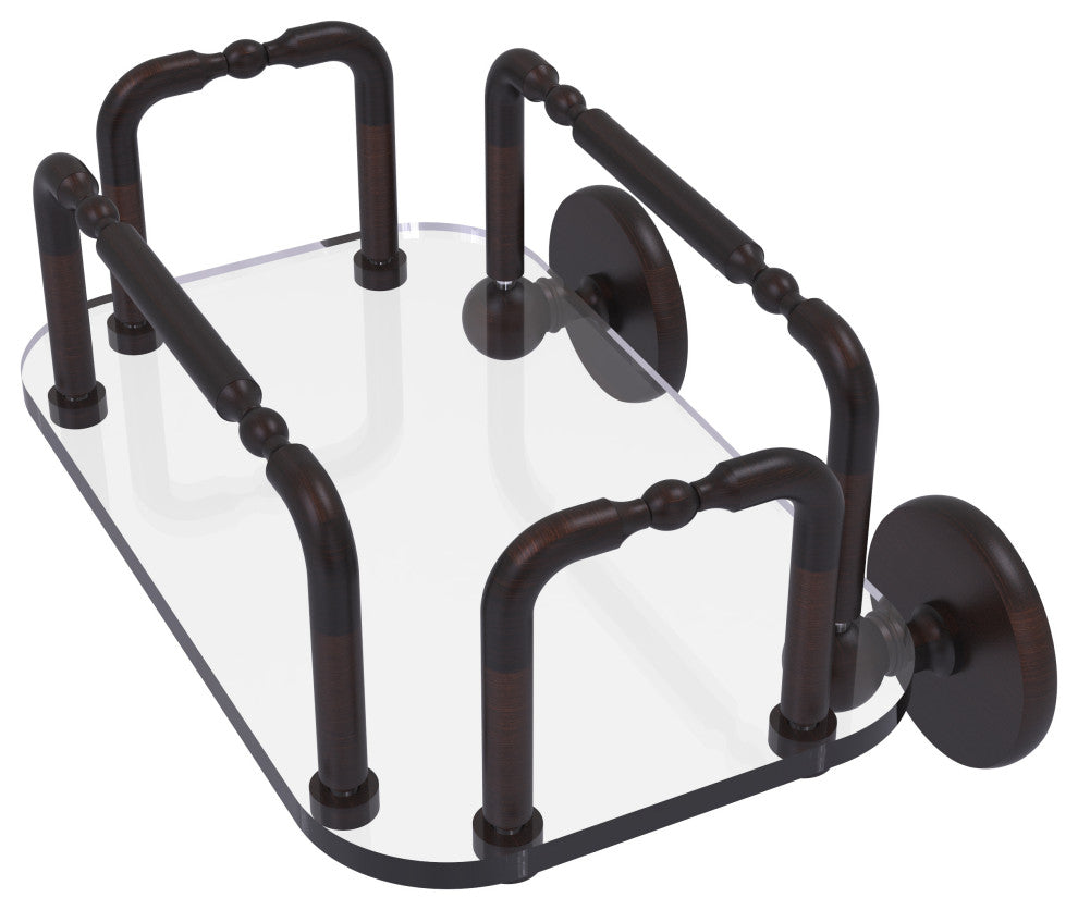 Skyline Wall Mounted Guest Towel Holder, Venetian Bronze