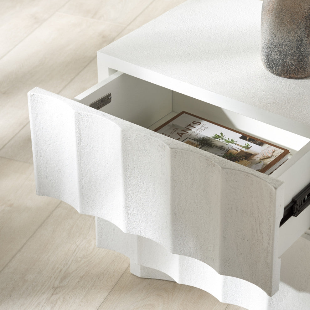 Safavieh Couture Woodworth 2 Drawer Nightstand, White