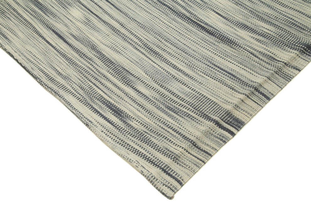 Rug N Carpet - Handmade Oriental 9' 10'' x 12' 8'' Modern Design Wool Kilim Rug