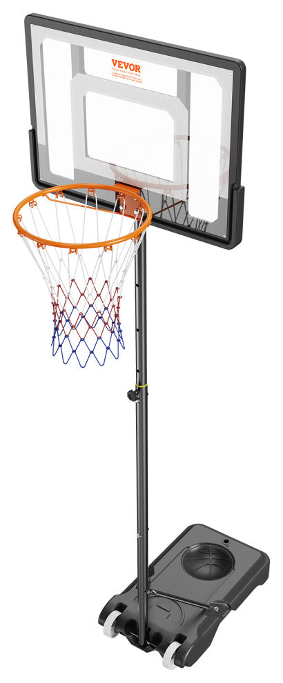 VEVOR 32" Basketball Hoop Adjustable Height Backboard System for Outdoor Indoor