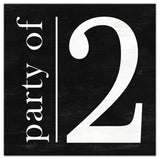 Party of 2 12x12 Canvas Wall Art