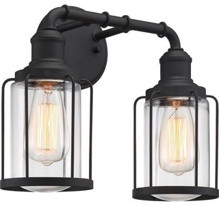 Quoizel LUD8615EK Two Light Bath, Earth Black Finish