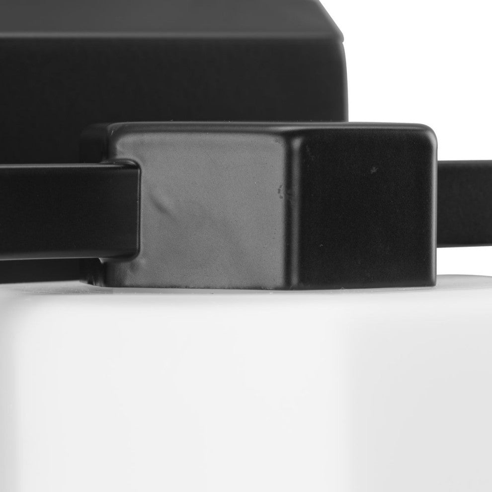 Estrada Collection 3-Light Contemporary Bath and Vanity Light, Matte Black