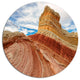 Paria Plateau In Northern Arizona, Landscape Disc Metal Artwork, 11"