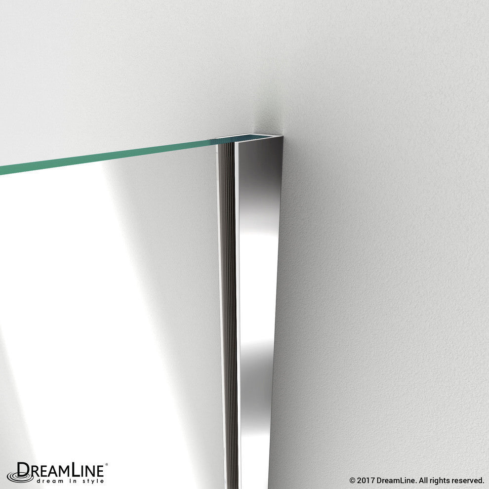 DreamLine Unidoor Plus Hinged Shower Door, Oil Rubbed Bronze, 45" to 45.5"x72"
