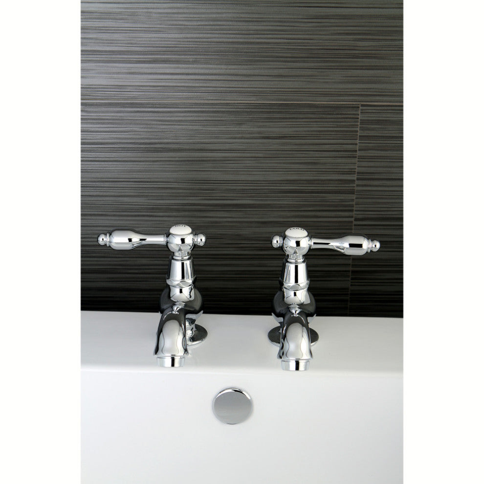 Kingston Brass Basin Faucet With Lever Handle, Polished Chrome
