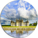 Chateau De Chambord Castle And Reflection, Seashore Disc Artwork, 36"
