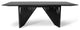 Modern Brazilian, Laguna, Glass Top Dining Table, Ebano/Black