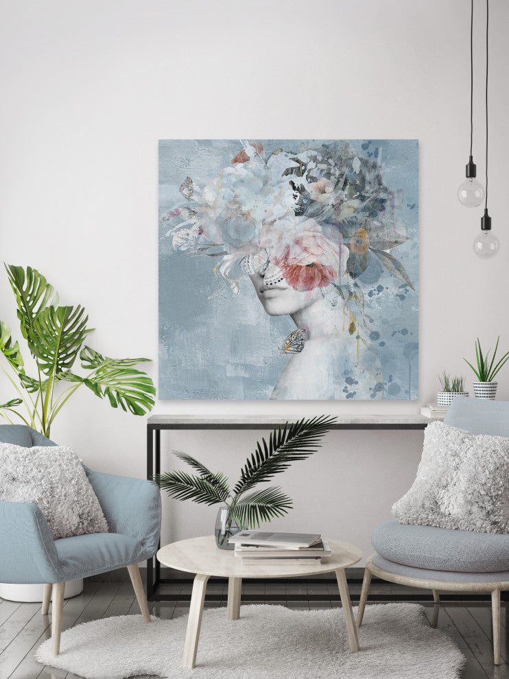 "Gold" Painting Print on Wrapped Canvas, 48x48