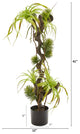 41" Air Plant and Succulent Jungle Artificial Plant