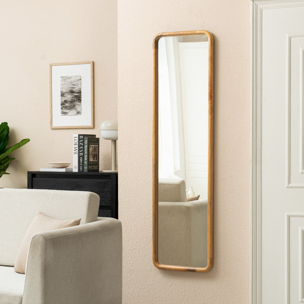 Harriet Accent Mirror, Natural, 16"x60"