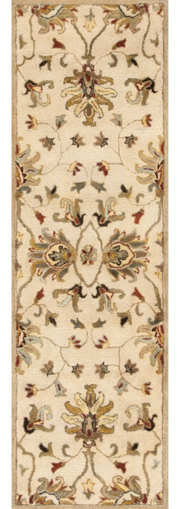 KAS Syriana 6012 Champagne Agra Area Rug, 2'3"x7'6" Runner