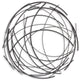 Denine Black Abstract Round Wall Art