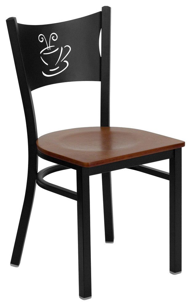 Restaurant Tables and Chairs, "Matias" Coffee Back Casual Dining Chair, Cherry