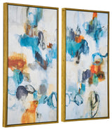 Casual Moments Framed Abstract Art, Set/2"