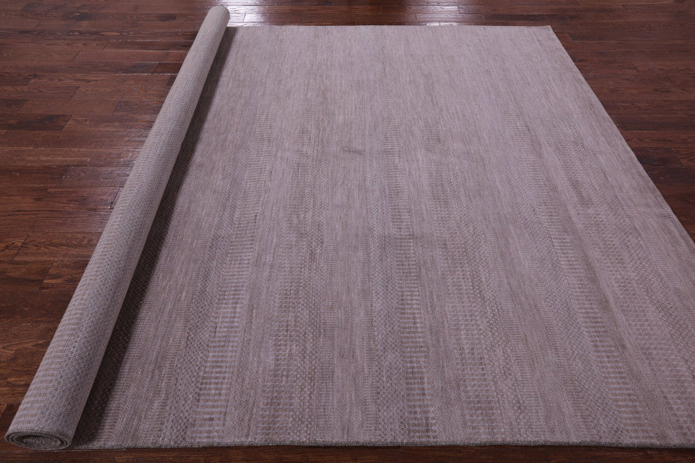 8' 1" X 10' 1" Handmade Savannah Grass Wool and Silk Rug Q11923