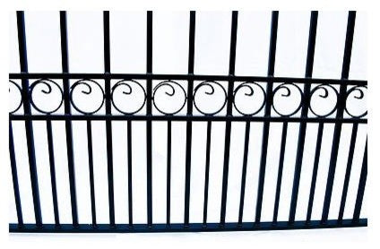 Aleko Driveway Iron Gates Steel Single Slide Gate New Paris Style 18'